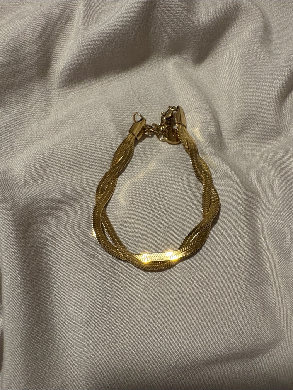 Twisted Gold Mesh Bracelet for Women